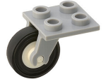 Lego Platte 2 x 2 mit Einzelrad (2415c02) hell bläulich grau